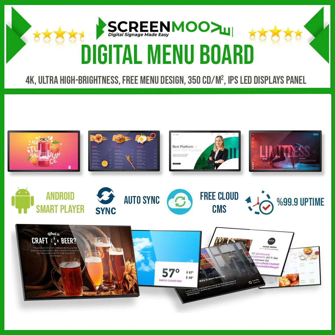 Digital Menu Boards.