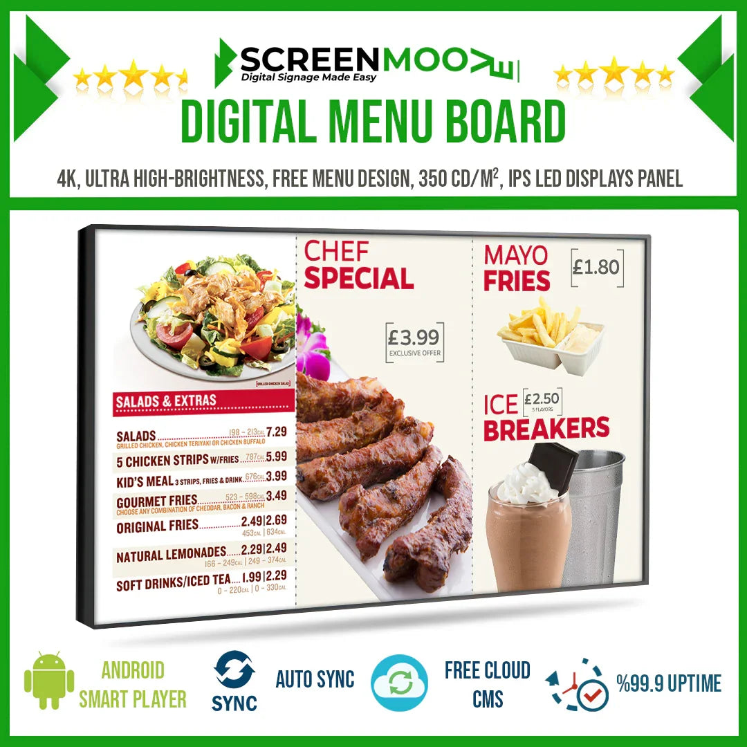 Digital Menu Boards.