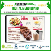 Digital Menu Boards.