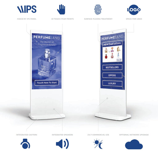 55" Freestanding Digital PCAP Touch Screen Posters