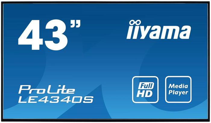 iiyama ProLite LE4340S-B3 43" Full HD Professional Large Format Display Digital Signage Display iiyama