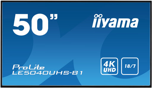 iiyama ProLite LE5040UHS-B1 50" 4K Large Format Displays