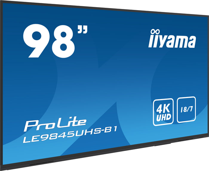 iiyama ProLite LE9845UHS-B1 - 98" 4K UHD Professional Signage Display Digital Signage Display iiyama