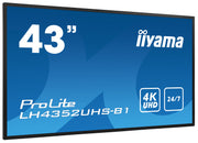 iiyama ProLite LH4352UHS-B1 43" 4K UHD Professional Digital Signage Digital Signage Display iiyama