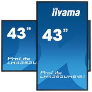 iiyama ProLite LH4352UHS-B1 43" 4K UHD Professional Digital Signage Digital Signage Display iiyama