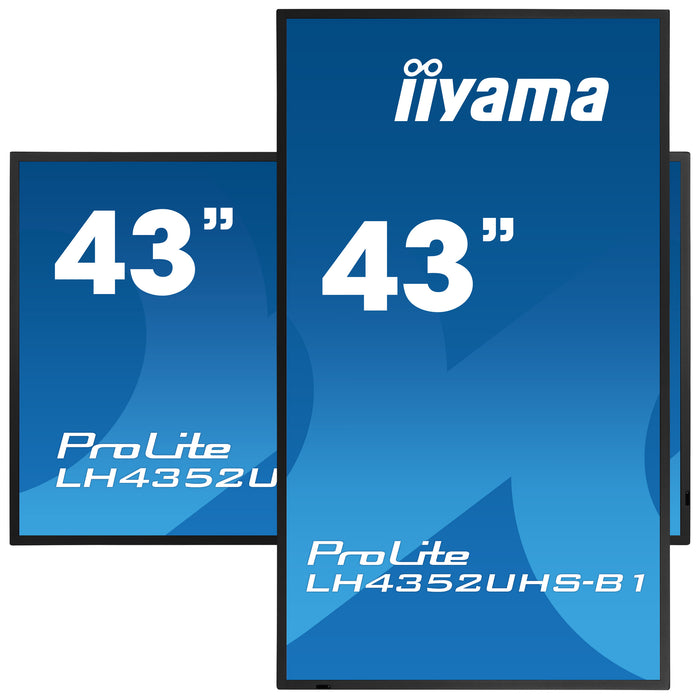 iiyama ProLite LH4352UHS-B1 43" 4K UHD Professional Digital Signage Digital Signage Display iiyama