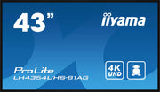iiyama ProLite LH4354UHS-B1AG 43" 4K UHD Professional Digital Signage - Android Media Player Digital Signage Display iiyama