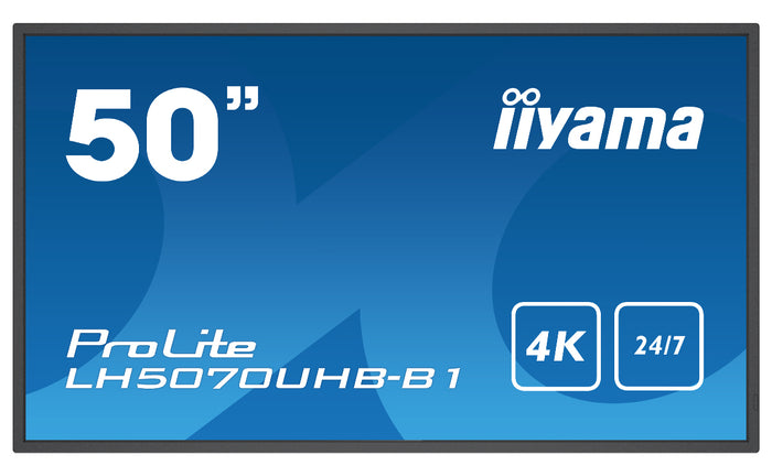 iiyama ProLite LH5070UHB-B1 50” Professional Digital Signage Display Digital Signage Display iiyama