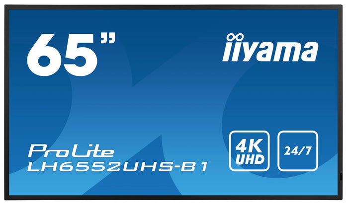 iiyama ProLite LH6552UHS-B1 65" 4K UHD Professional Digital Signage Digital Signage Display iiyama