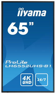 iiyama ProLite LH6552UHS-B1 65" 4K UHD Professional Digital Signage Digital Signage Display iiyama