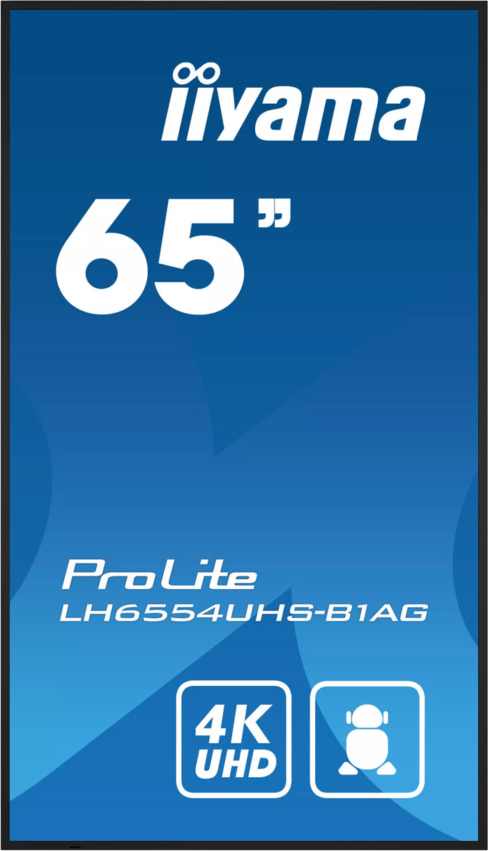 iiyama ProLite LH6554UHS-B1AG 65" 4K UHD Professional Digital Signage Digital Signage Display iiyama