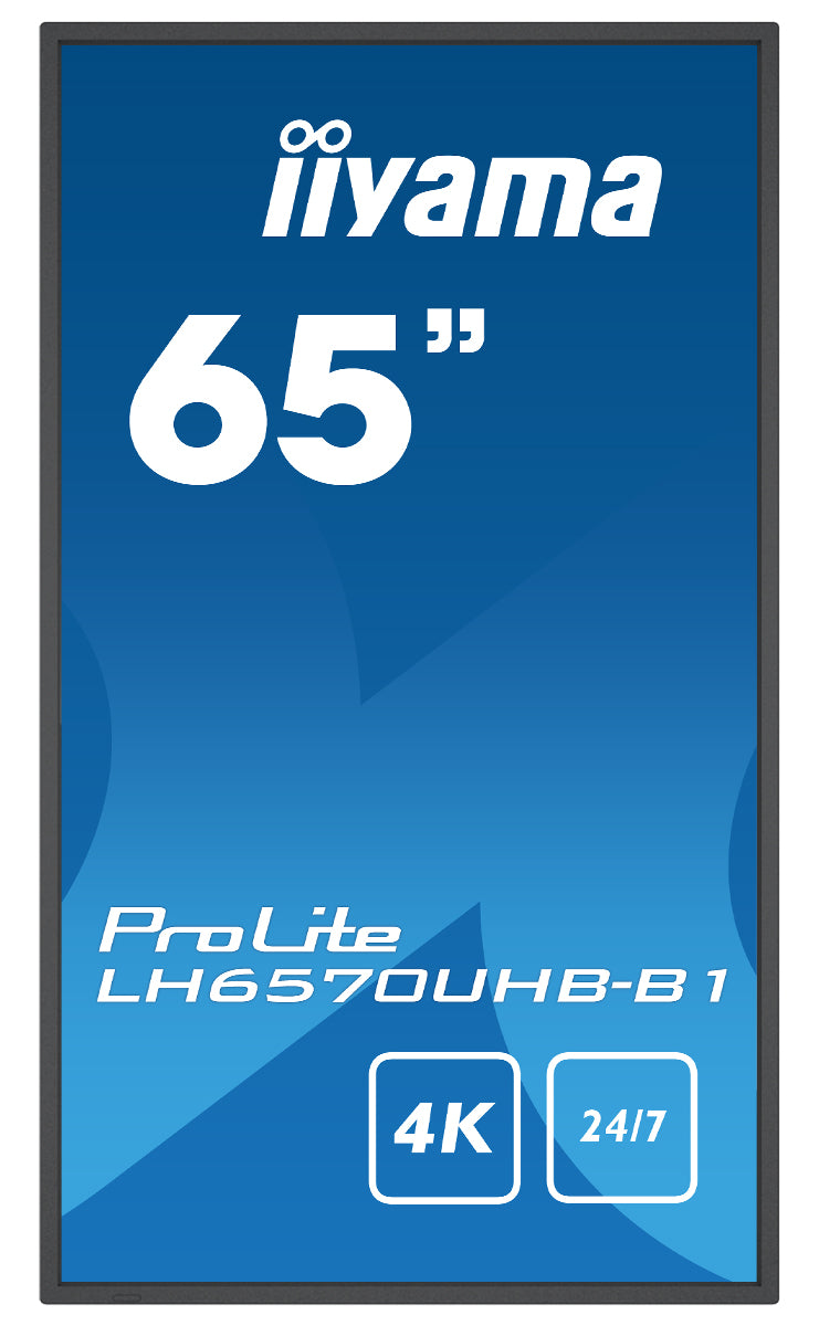 iiyama ProLite LH6570UHB-B1 65" Professional Digital Signage Display Digital Signage Display iiyama