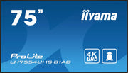 iiyama ProLite LH7554UHS-B1AG 75" 4K Professional Digital Signage Digital Signage Display iiyama