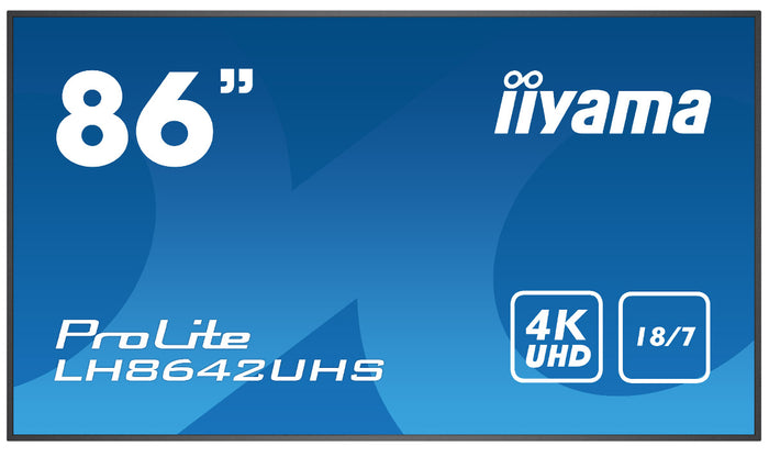 iiyama ProLite LH8642UHS-B3 86" 4K Digital Signage Display Digital Signage Display iiyama