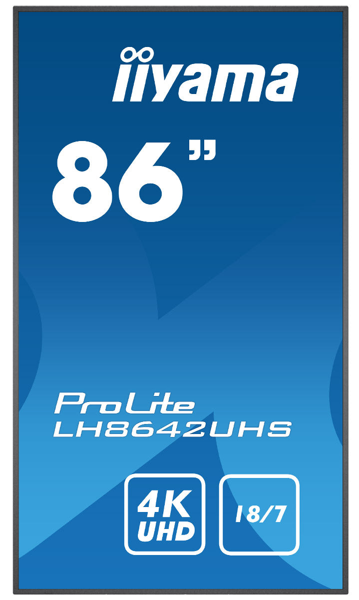iiyama ProLite LH8642UHS-B3 86" 4K Digital Signage Display Digital Signage Display iiyama