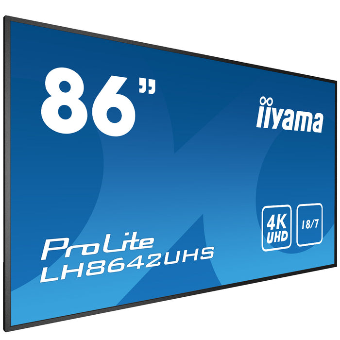 iiyama ProLite LH8642UHS-B3 86" 4K Digital Signage Display Digital Signage Display iiyama