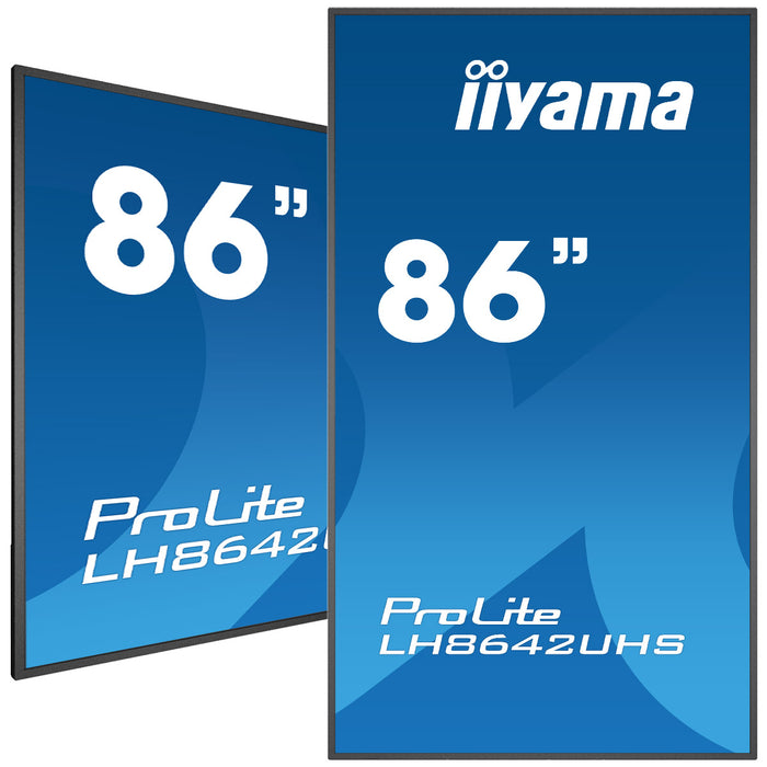 iiyama ProLite LH8642UHS-B3 86" 4K Digital Signage Display