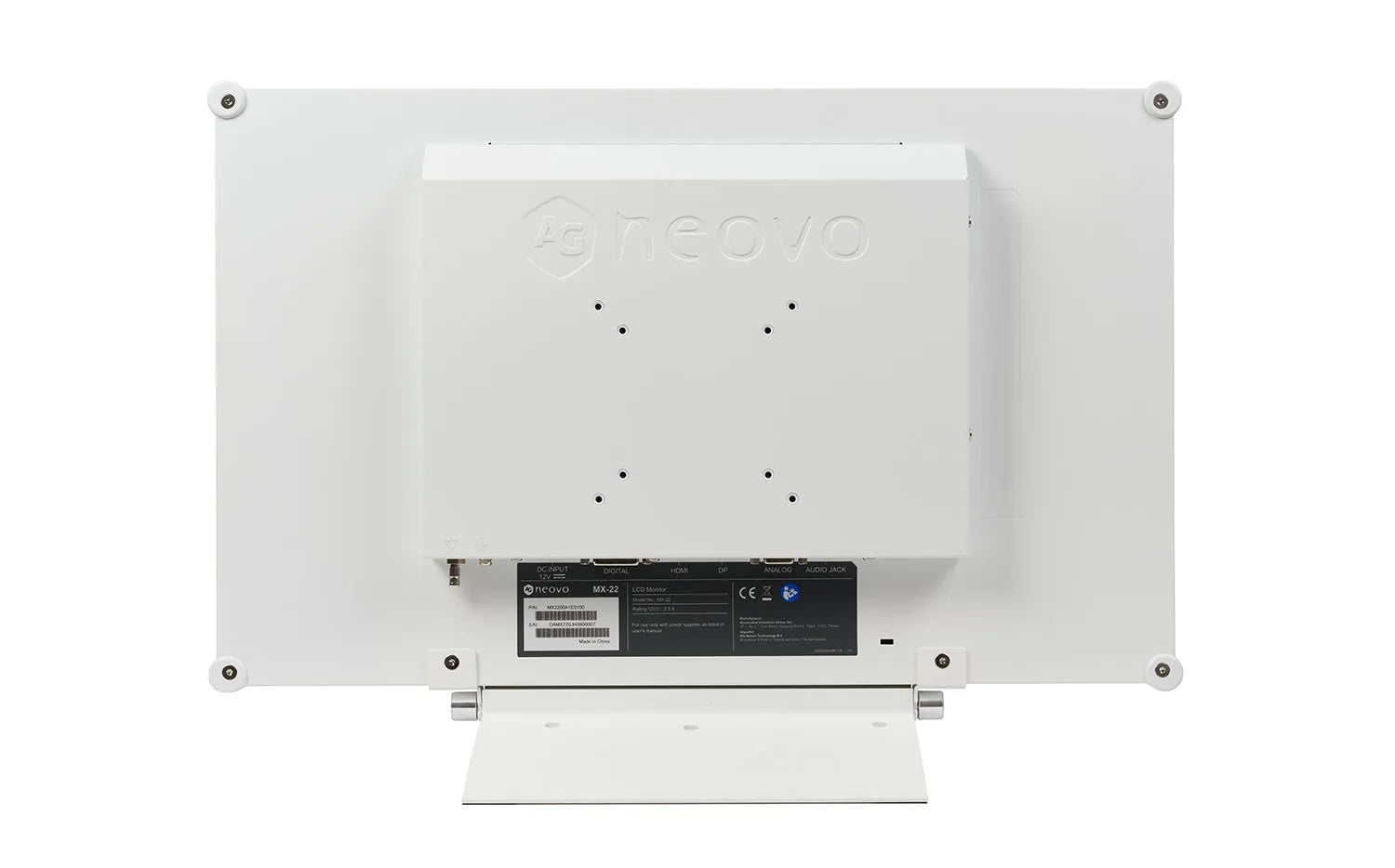 AG Neovo MX-22 Healthcare Monitors - 22" 1080P Dicom Compatible Monitor Desktop Monitor AG Neovo