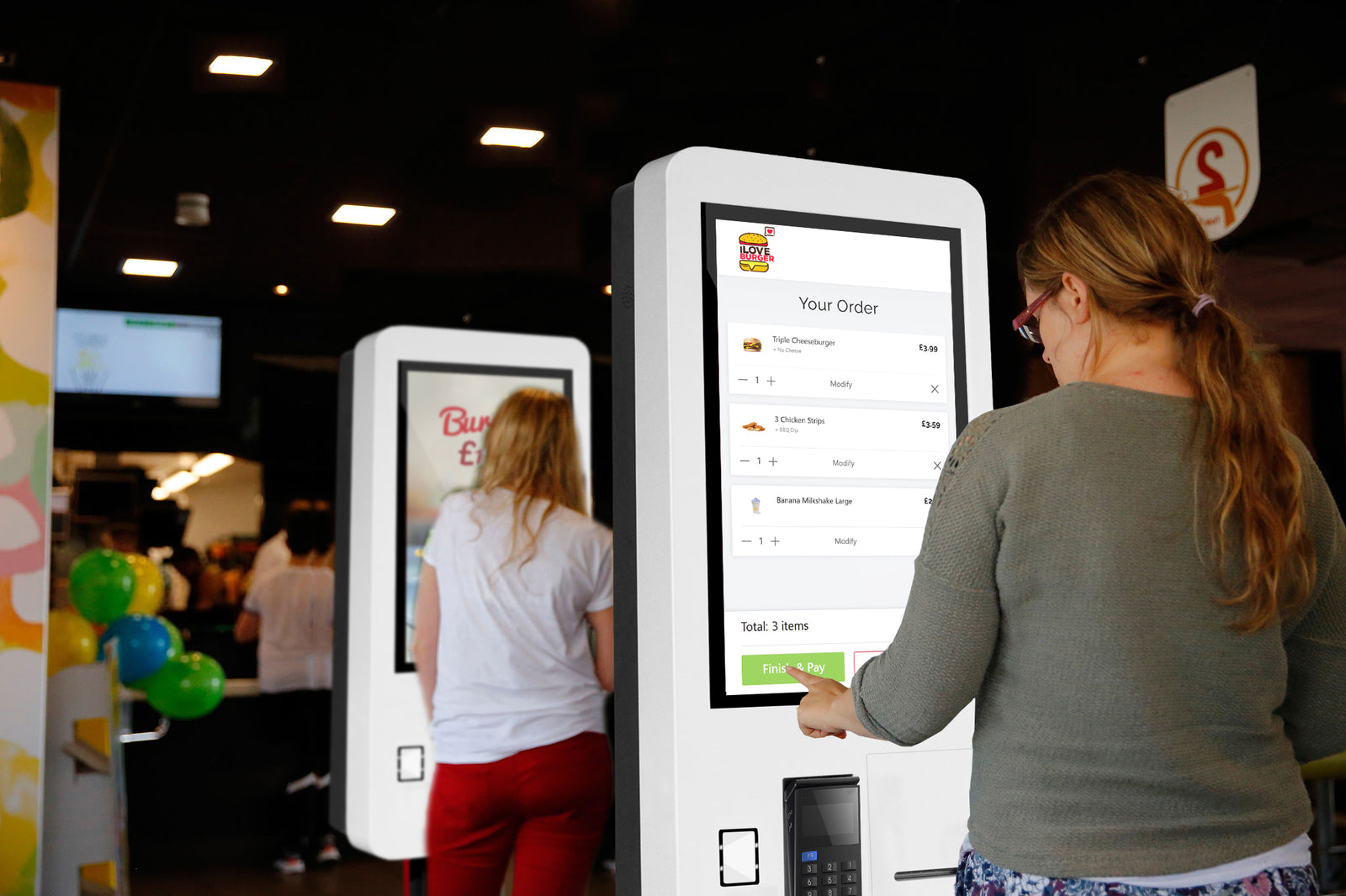 Self Service Ordering Kiosk for Takeaways Self-Service Kiosk ScreenMoove
