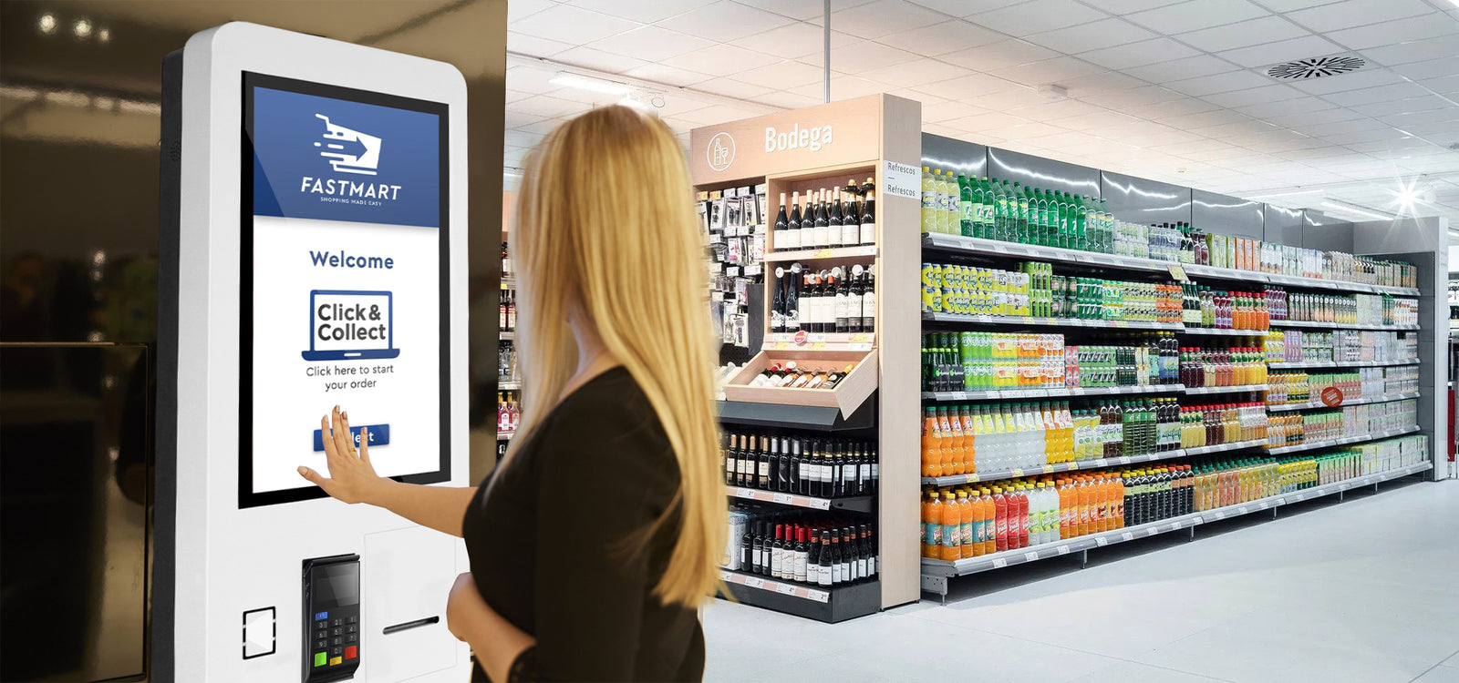 Self Service Ordering Kiosk for Takeaways Self-Service Kiosk ScreenMoove