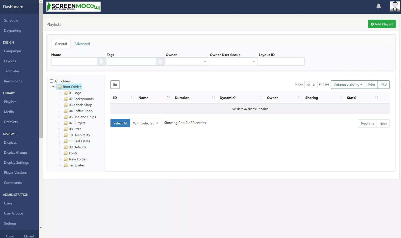 White Label - Enterprise Digital Signage Software Software License Screen Moove Services