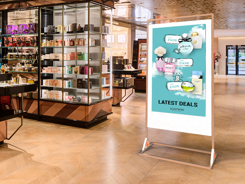 Moove 49" Double-Sided Freestanding Digital Poster Freestanding Digital Signage Display ScreenMoove