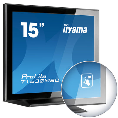 iiyama ProLite T1532MSC-B5AG 15" PCAP Touch Screen Monitor Touchscreen Monitor iiyama