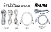 iiyama ProLite T1932MSC-W5AG 19" PCAP Touch Screen Monitor Touchscreen Monitor iiyama