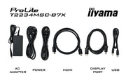iiyama ProLite T2234MSC-B7X - 10pt PCAP 21.5" Touchscreen Monitor
