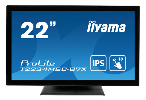 iiyama ProLite T2234MSC-B7X - 10pt PCAP 21.5" Touchscreen Monitor