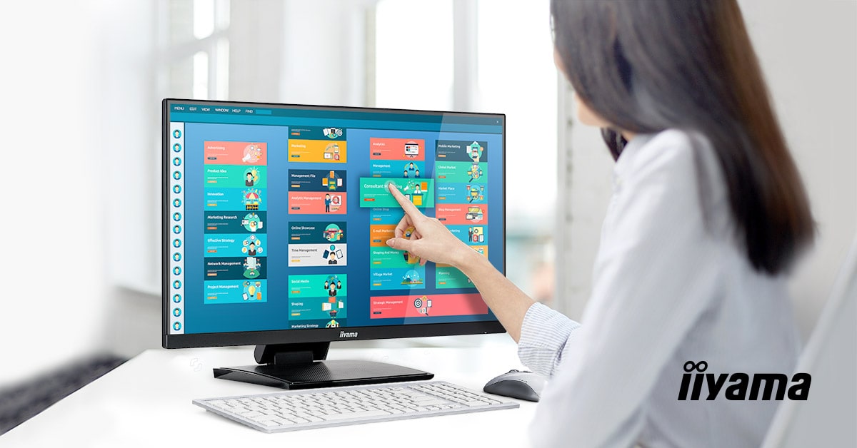 iiyama ProLite T2454MSC-B1AG 24" PCAP Touch Screen Monitor Touchscreen Monitor iiyama