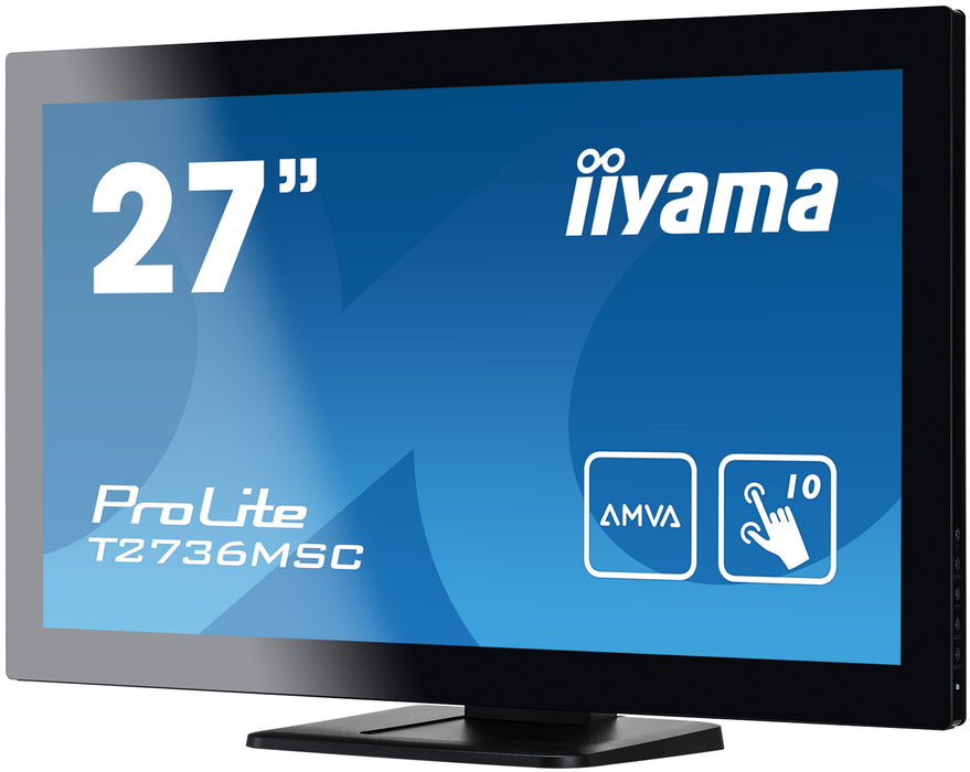 iiyama ProLite T2736MSC-B1 - 10pt PCAP 27" Touchscreen Monitor