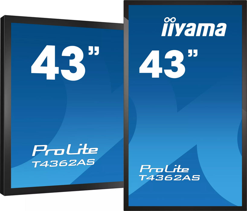 iiyama ProLite T4362AS-B1 - 20pt PCAP 43" Business Interactive Touchscreen Display