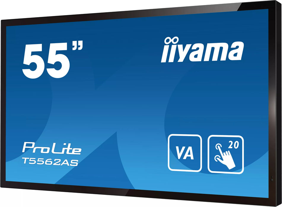 iiyama ProLite T5562AS-B1 - 20pt PCAP 55" Business Interactive Touchscreen Display