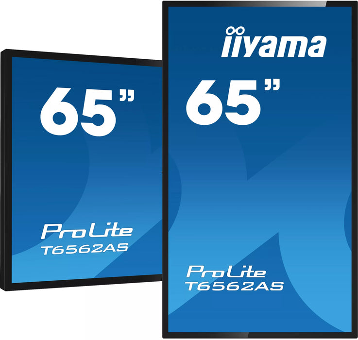 iiyama ProLite T6562AS-B1 - 20pt PCAP 65" Business Interactive Touchscreen Display