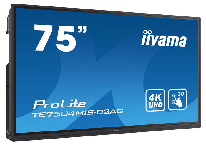 iiyama ProLite TE7504MIS-B2AG 75" 4K UHD LCD Interactive Touch Screen Display Interactive Touchscreen Display iiyama
