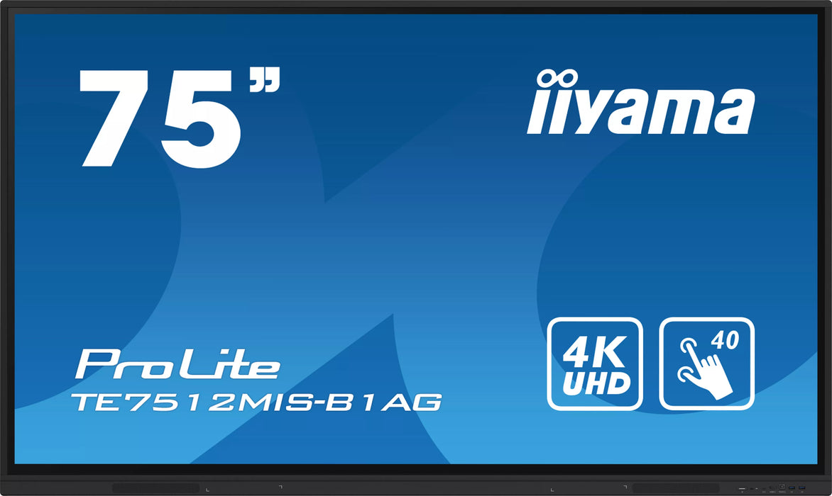 iiyama ProLite TE7512MIS-B1AG 75" Interactive Touchscreen Display