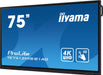 iiyama ProLite TE7512MIS-B1AG 75" Interactive Touchscreen Display