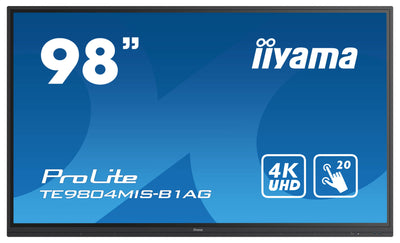 iiyama ProLite TE9804MIS-B1AG 98" 4K UHD LCD Interactive Touchscreen Display iiyama Interactive Touchscreen Display iiyama