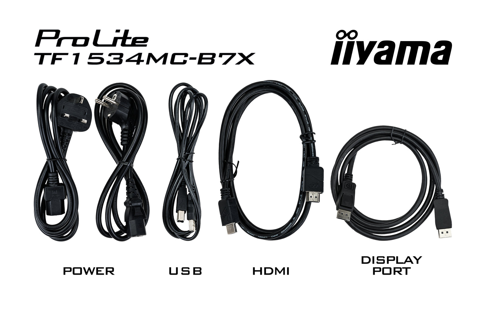 iiyama ProLite TF1534MC-B7X - 10pt PCAP 15" Open Frame Touchscreen Monitor Touchscreen Monitor iiyama