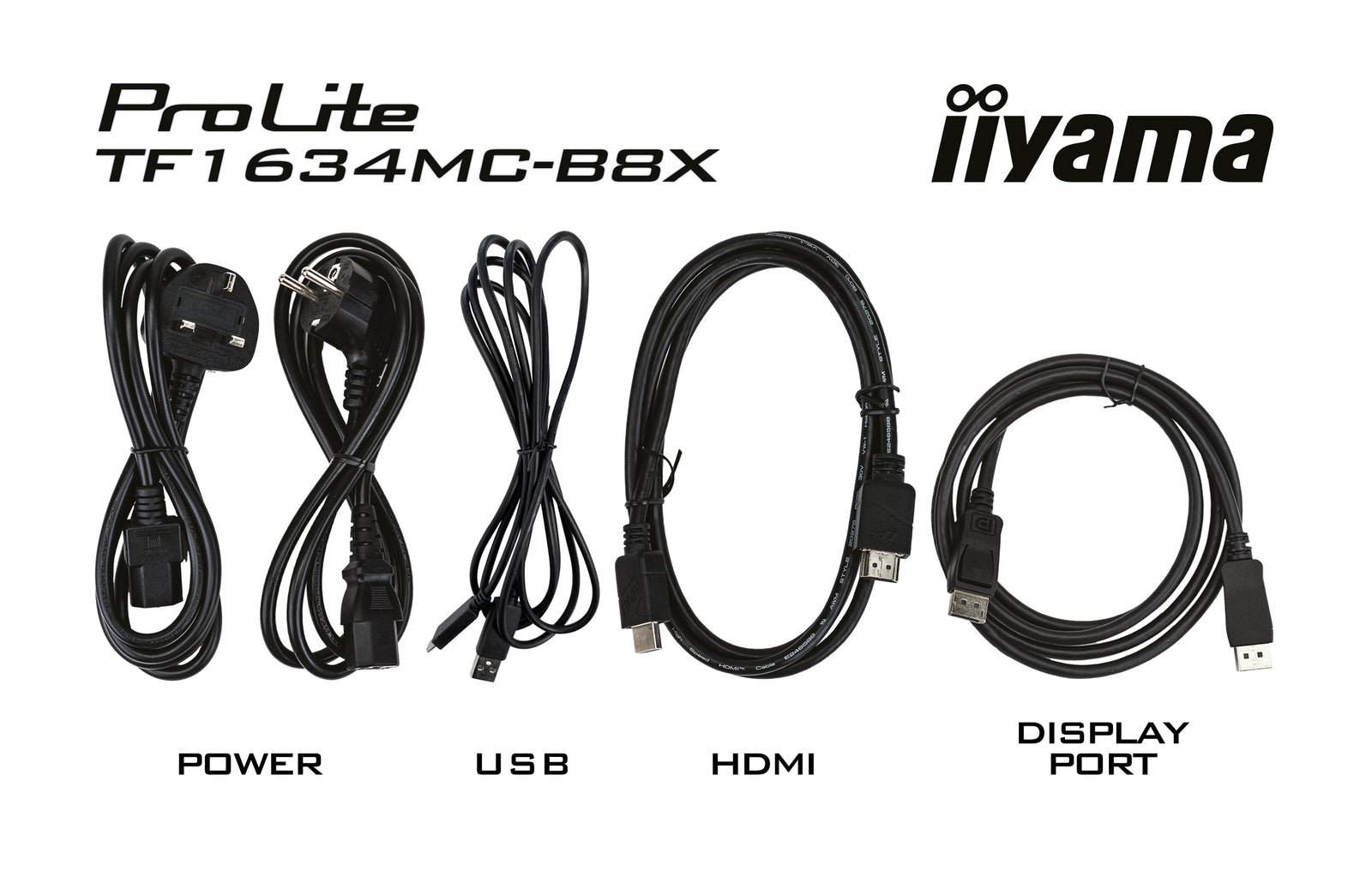iiyama ProLite TF1634MC-B8X - 10pt PCAP 15.6" Open Frame Touchscreen Monitor Touchscreen Monitor iiyama