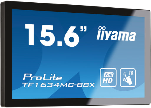 iiyama ProLite TF1634MC-B8X - 10pt PCAP 15.6" Open Frame Touchscreen Monitor