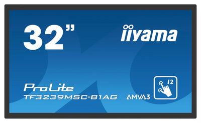 iiyama ProLite TF3239MSC-B1AG - 12pt PCAP 32" Open Frame Touchscreen Display Touchscreen Monitor iiyama