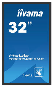iiyama ProLite TF3239MSC-B1AG - 12pt PCAP 32" Open Frame Touchscreen Display Touchscreen Monitor iiyama