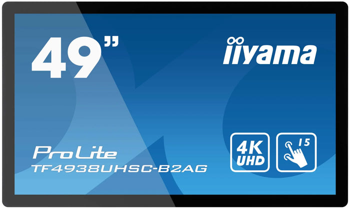 iiyama ProLite TF4938UHSC-B2AG - 15pt PCAP 49" Open Frame Touchscreen Display Touchscreen Monitor iiyama