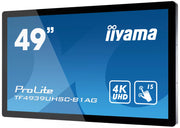 iiyama ProLite TF4939UHSC-B1AG - 12pt PCAP 49" Open Frame Touchscreen Display Touchscreen Monitor iiyama