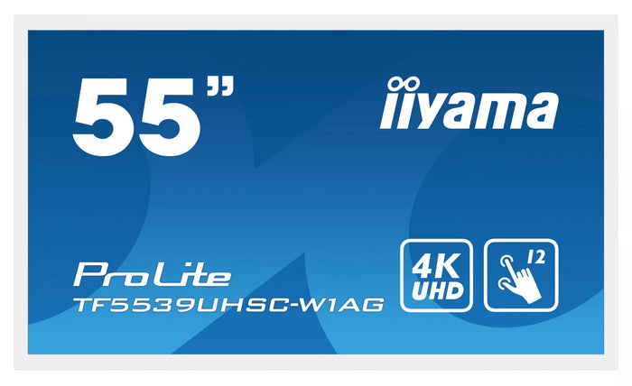 iiyama ProLite TF5539UHSC-W1AG - 12pt PCAP 55" Open Frame Touchscreen Display Touchscreen Monitor iiyama