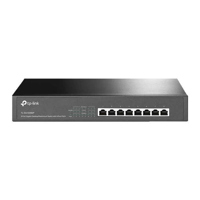 TP-Link TL-SG1008MP 8-Port Gigabit Desktop/Rackmount Switch with 8-Port PoE+ TP-Link Switches TP-Link