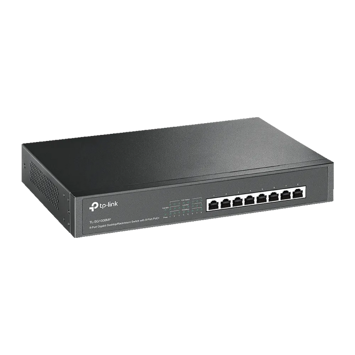 TP-Link TL-SG1008MP 8-Port Gigabit Desktop/Rackmount Switch with 8-Port PoE+ TP-Link Switches TP-Link