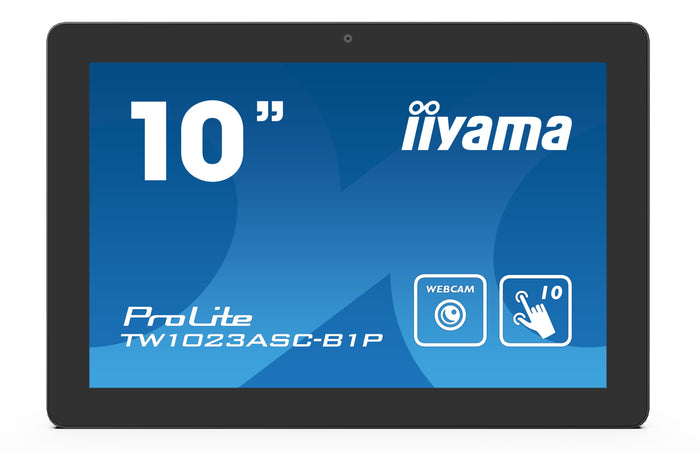 iiyama ProLite TW1023ASC-B1P - 10pt PCAP Android 10" POE Touch Screen Monitor Touchscreen Monitor iiyama